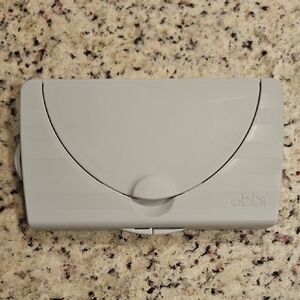 Ubbi Travel On The Go Gray Portable Wipes Dispenser